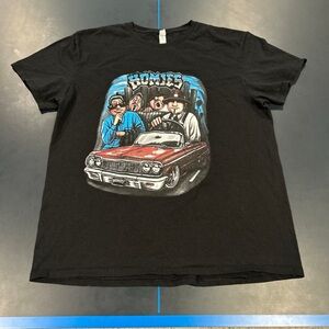 Vintage Homies Shirt Mens Large Black Low Rider Mexican Chicano Art